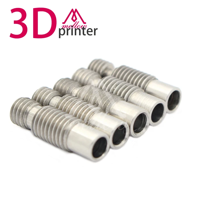 

5pcs/lot New Upgraded For V6 Throat 3D Printer nozzle throat with Teflonto tube / or without Teflonto tube 1.75mm/3.0mm