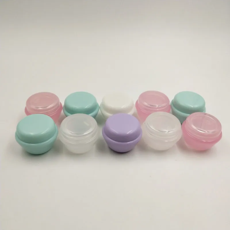 

Freeship 4pcs 5ml Mini Plastic Travel Container, Refillable Small Empty Leakproof Lotion Cosmetic Container Jars for Lotions