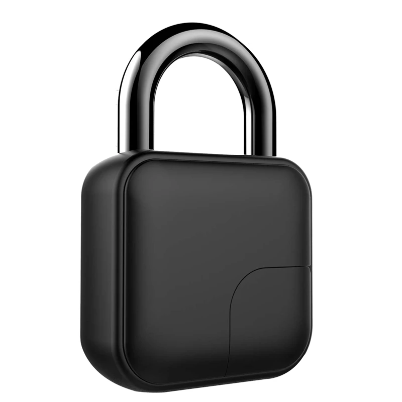 Smart Biometric Fingerprint Padlock Rechargeable Cable for Office Backpack Locker Golf Bags Handbags |