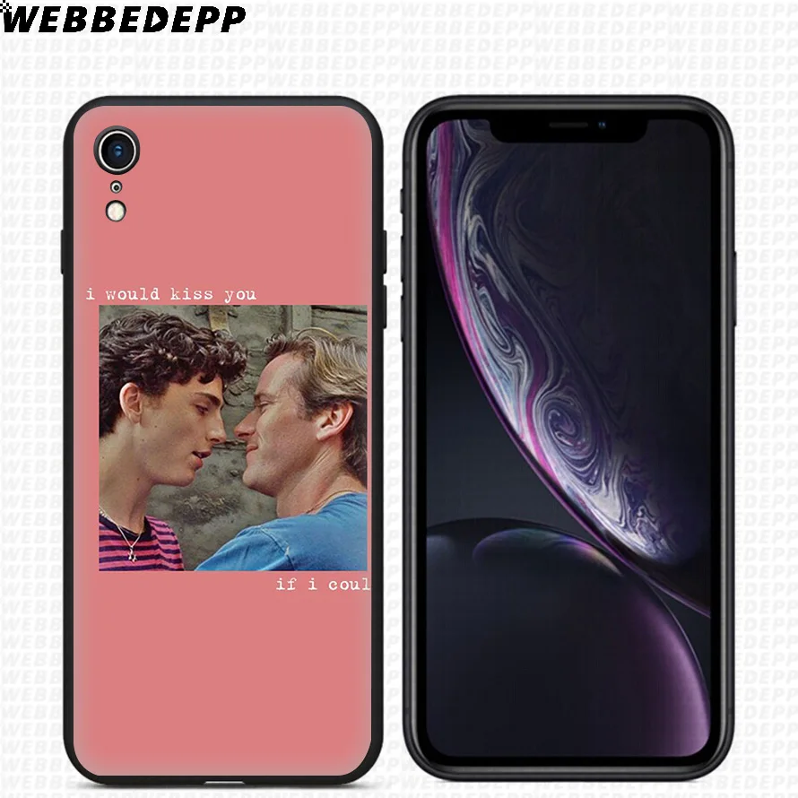 WEBBEDEPP позвоните мне по вашему имени Мягкий силиконовый чехол для iPhone 11 Pro Xr Xs Max X