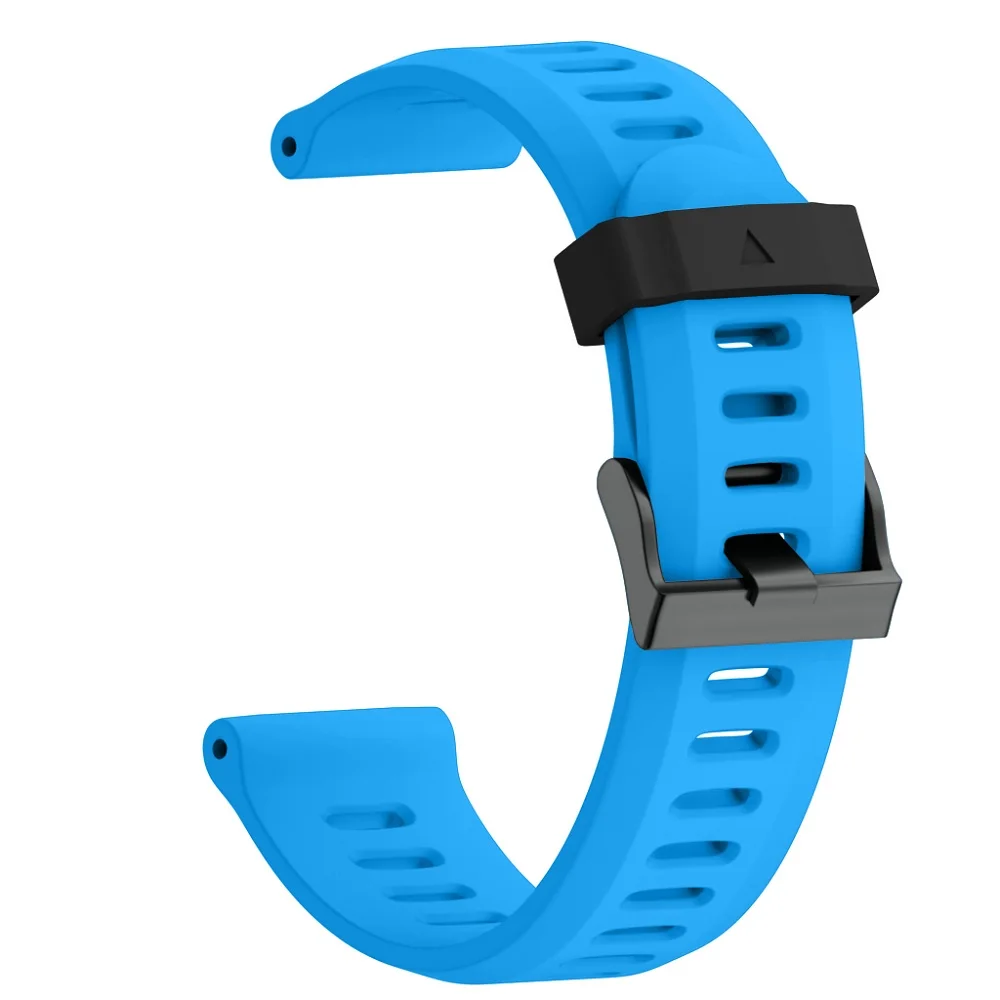 blue Силиконовый ремешок для часов Garmin Fenix 5X3 3HR для спорта на открытом воздухе силиконовый сменный Браслет для Garmin 26 мм ремешок - Цвет ремешка: blue