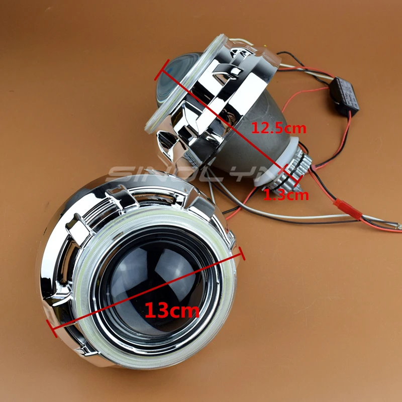 D2S Bi xenon объектив ангельские дьявольские глаза проектор фары линзы полностью