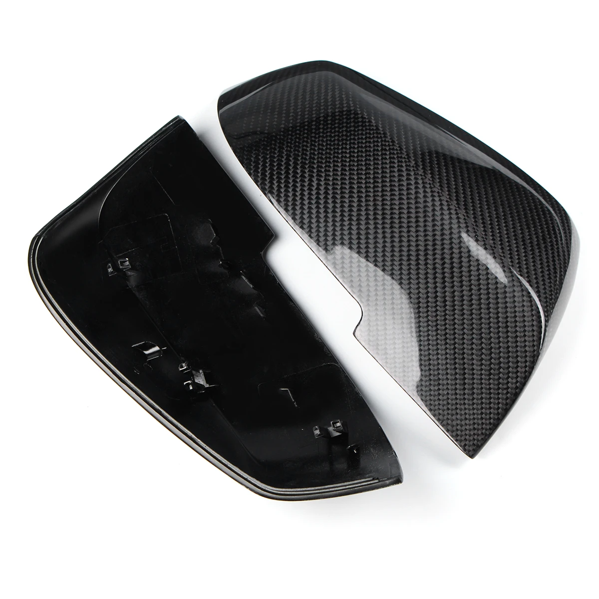 2 шт./компл. полностью натуральное углеродное волокно замена бокового вида