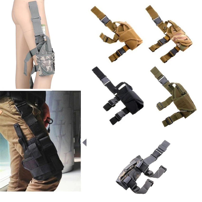 Tactical Leg Holster Adjustable Army Military Airsoft Pistol Gun Drop Bag Pouch Garter Holder For Universal | Спорт и развлечения