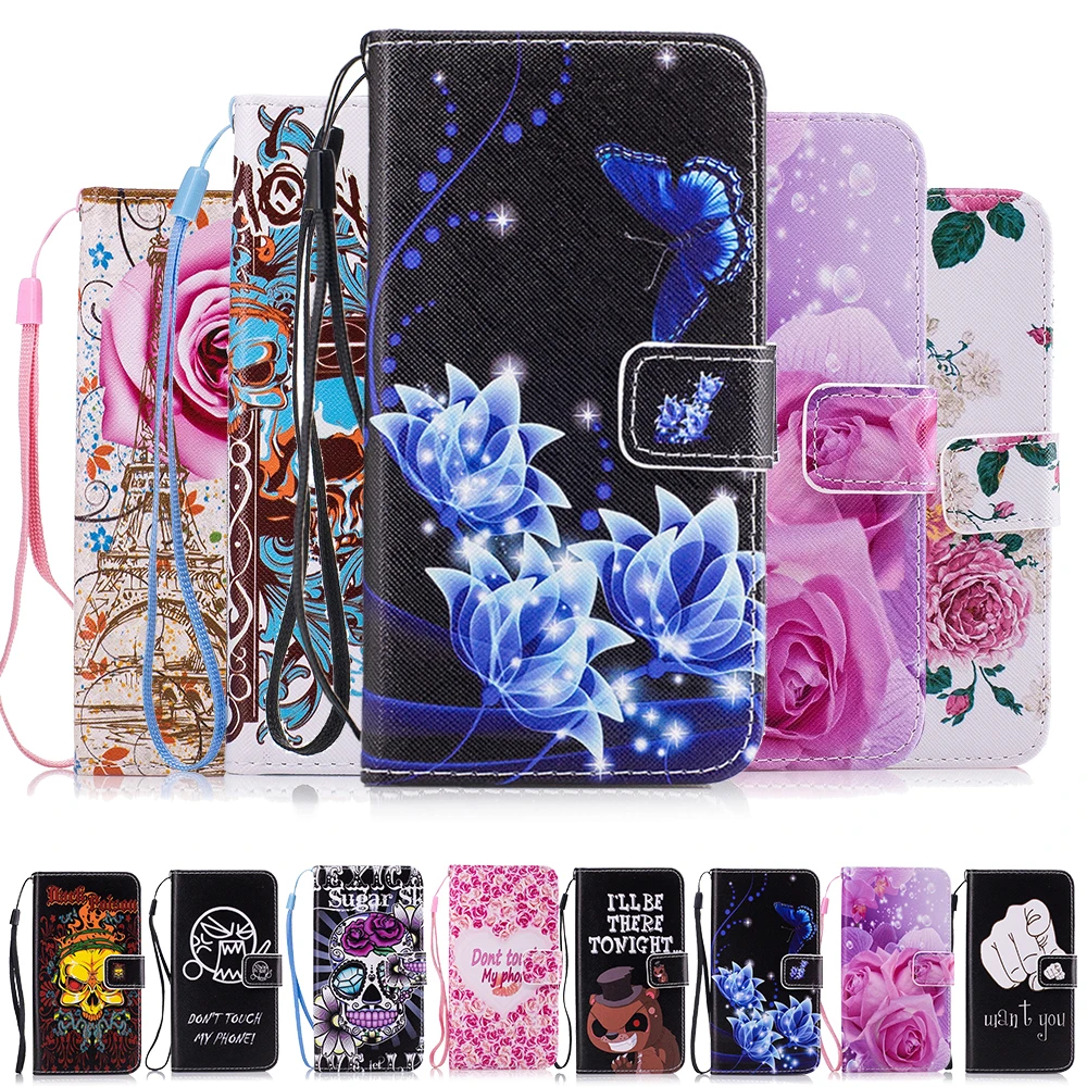 Чехол бумажник из искусственной кожи для Samsung Galaxy S3 S4 S5 S6 S7 edge S8 A3 A5 A6 A8 J1 J2 J3 J5 J7 NEO