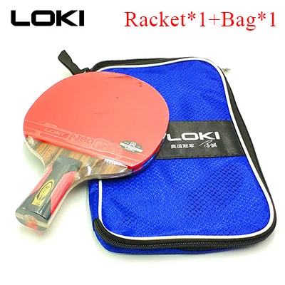 Ракетка для настольного тенниса LOKI Fast Attack, углеродная ракетка для настольного тенниса, ракетка для пинг-понга - Цвет: CS Short handle