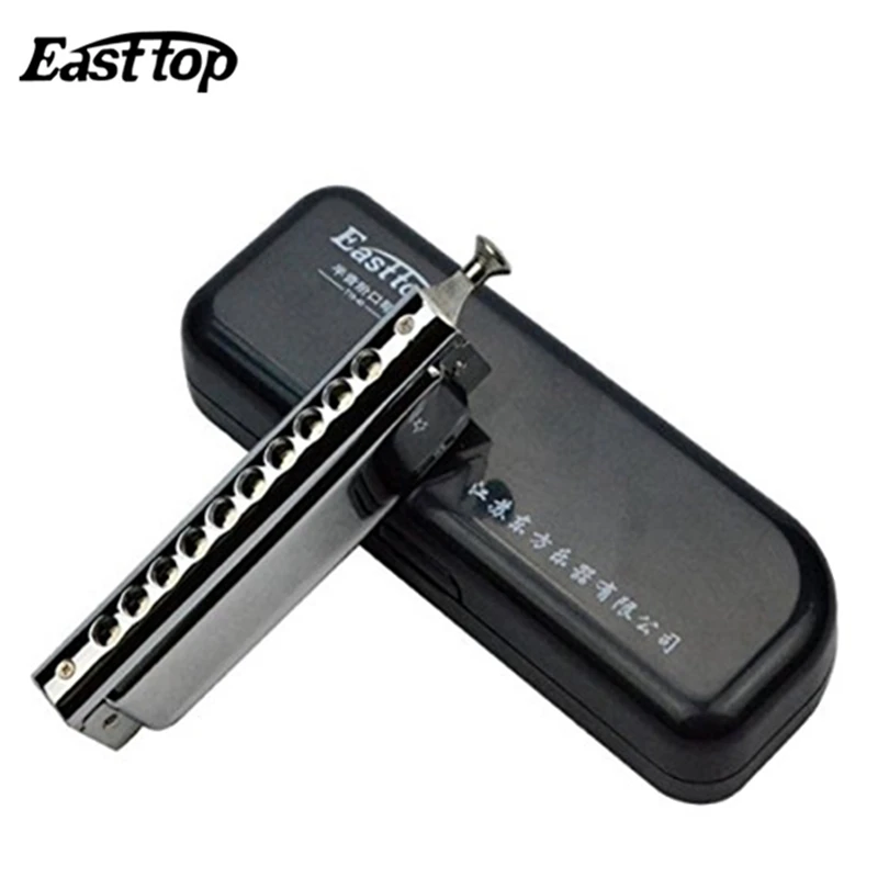 Губная гармошка Easttop 10 отверстий хроматический ключ от Harp C gaita музыкальный