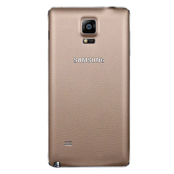 Оригинальная батарея samsung, задний Чехол для samsung Galaxy Note4, N9100, N910H, Note 4, задняя крышка для аккумулятора, чехол s - Цвет: Gold