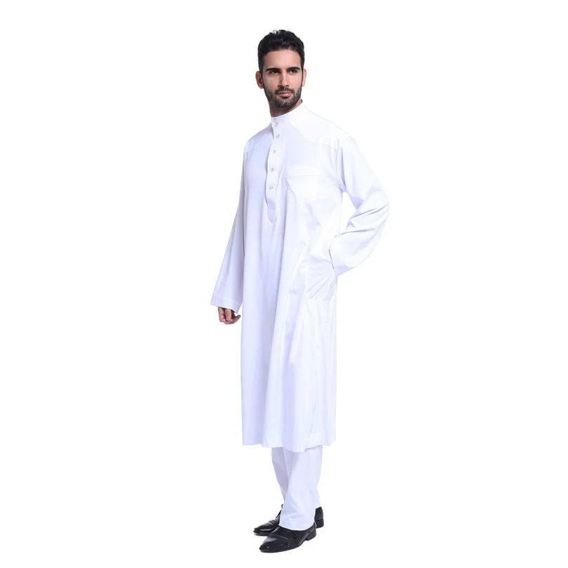 2018 модная мусульманская одежда для мужчин s кафтан jubba thobe abaya Арабская человек