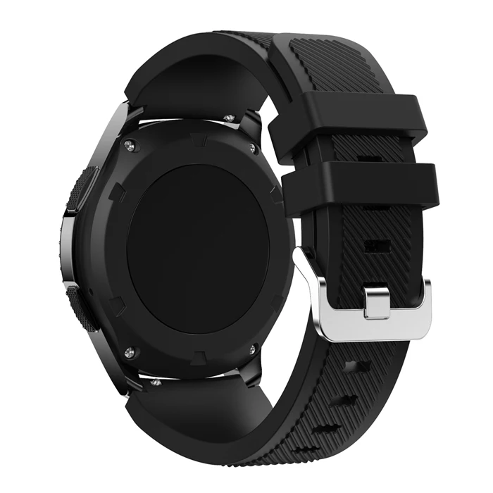 black 22 мм ремешок для huawei Watch GT силиконовые ремешки для часов для Honor часы волшебный браслет GT2 46 мм аксессуары для умных часов - Цвет: black