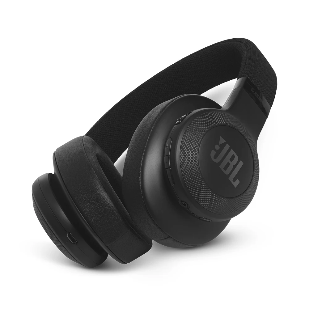 JBL E55BT, беспроводные Bluetooth/3,5 мм проводные наушники, складные Накладные наушники, чистый бас, музыкальные наушники, AUX IN с микрофоном
