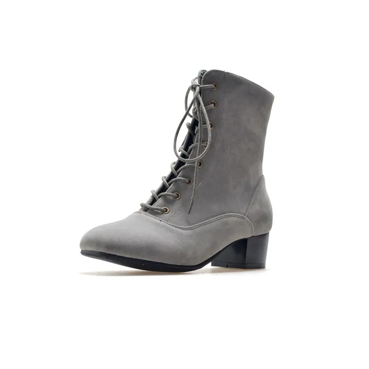 Big Size 9 10 11-16 boots women shoes ankle boots for women ladies boots Cross strap side zipper