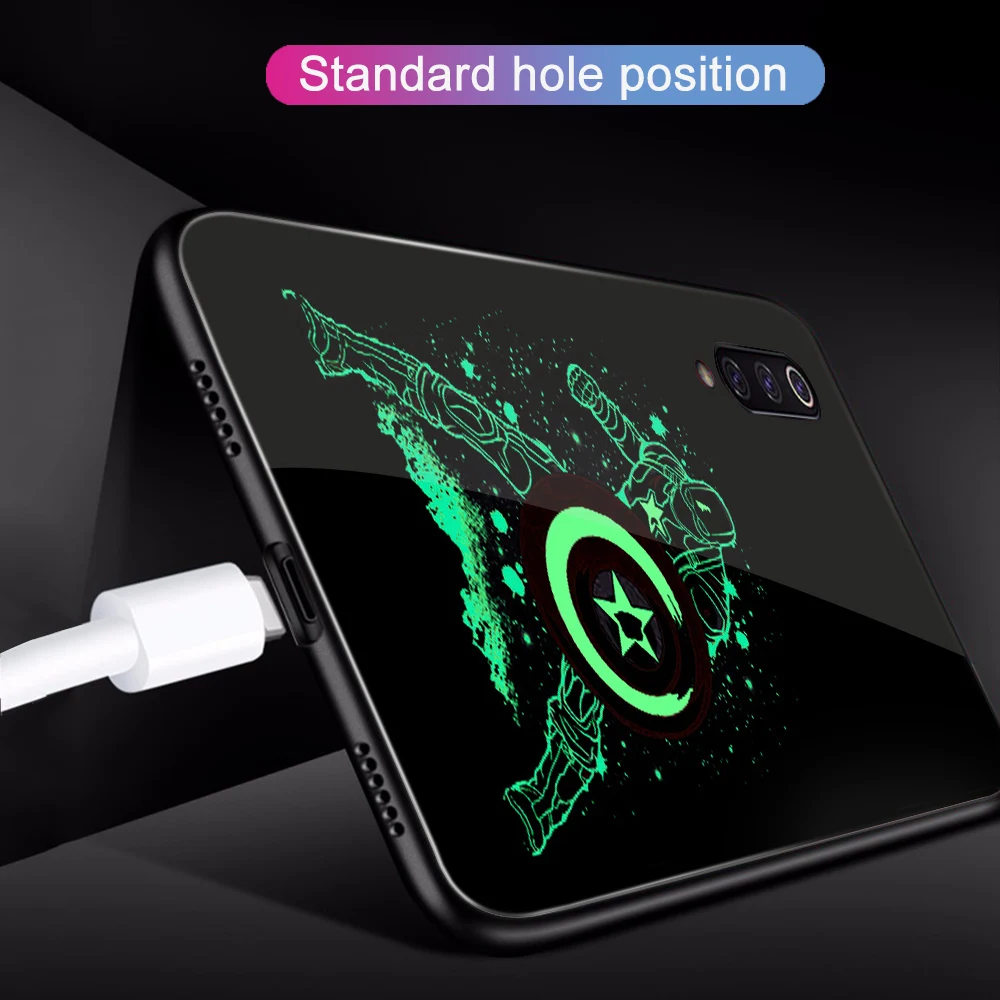 Ciciber для Xiaomi mi 9 8 A2 6X9 T PocoPhone F1 mi X 2 2S Стеклянные чехлы для телефонов Red mi Note 7 8 6 Pro Plus чехол Marvel Железный человек