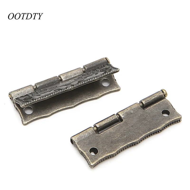 OOTDTY 35x28mm старинный Бронзовый шкаф шарниры аксессуары для мебели дверные петли