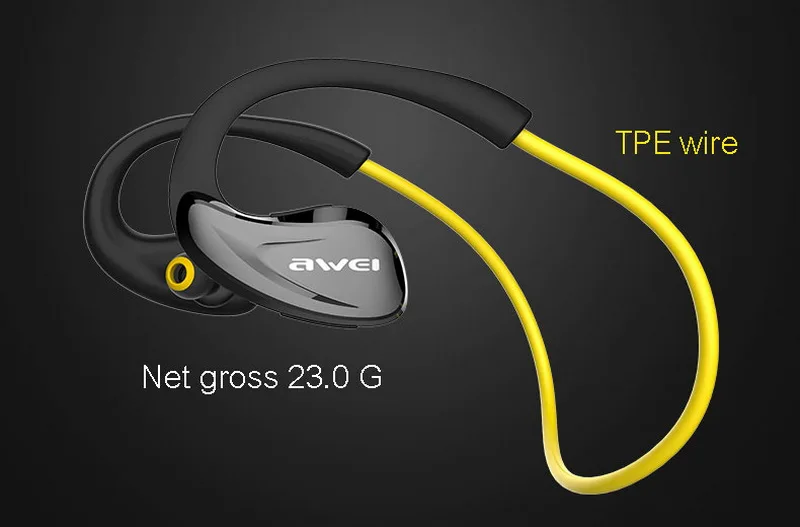 Оригинальный Awei A880BL Спорт гарнитура беспроводной Bluetooth NFC с супер басами стерео