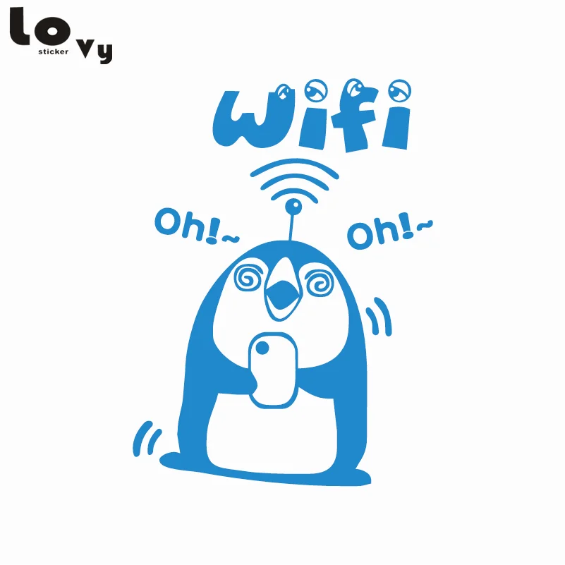 Беспроводной WiFi стикер стеклянное окно в магазине украшение виниловая настенная