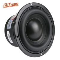 ghxamp 4 inch woofer subwoofer speaker unit 4ohm 40w polymer cap long stroke rubber for computer multimedia speaker upgrade 1pc