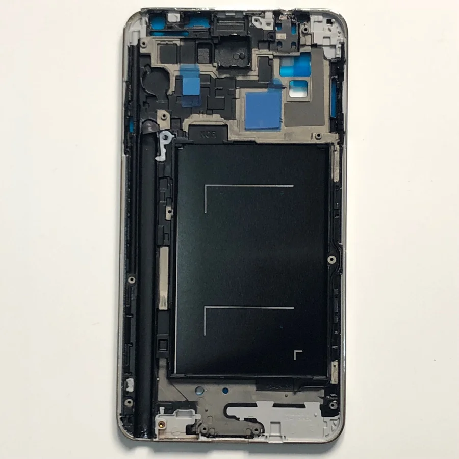 Полный корпус Note 3 детали для Samsung Galaxy N9005 N900 Передняя ЖК рамка + задняя крышка