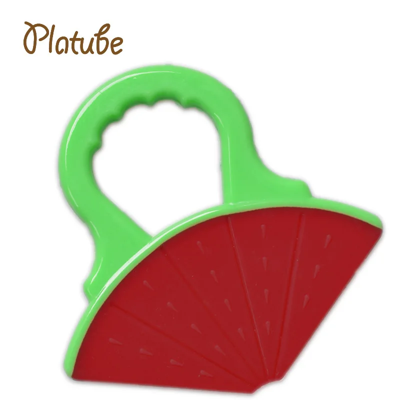 1pc Baby Teething Toys Cute Fruits Silicone Teether Pendant Necklace Accessories Infant Chew DIY | Мать и ребенок