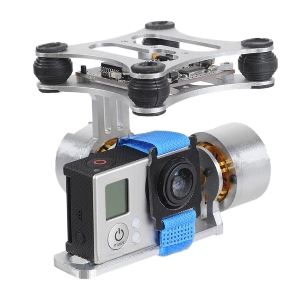 2-Axis Gimbal Stabilizer PTZ Control Aluminum Alloy CNC For RC Drone Portable Easy Install Brushless Camera DJI Phantom | Электроника