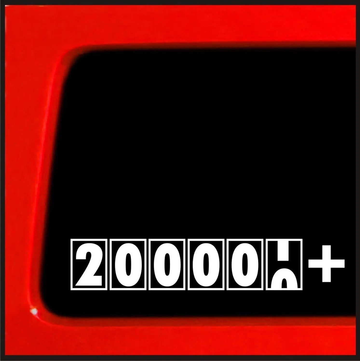 2 шт. черный/белый 200000 + Miles-JDM наклейка импорт Грузовик Дизель 4 &quotx4&quot Забавный
