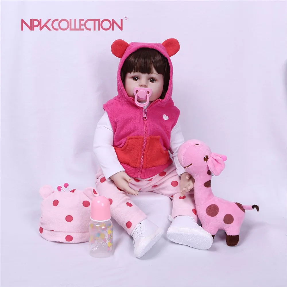 Giraff bebes Reborn 60/48 см обе руки Открыть Мягкая тела силиконовый виниловых кукол Reborn Baby Doll малышей Реалистичного кукла-реборн для малышей