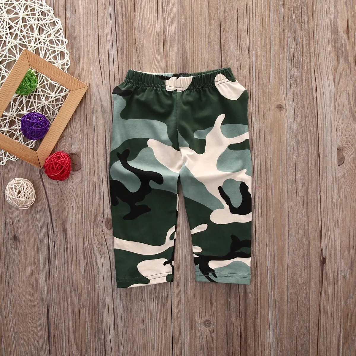 Hi Baby Store 2PCS Toddler Boys T-shirt Tops Pants Cotton Outfits Clothes Set Camo Tracksuit |