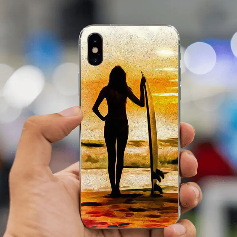 LISHE Sea wave для серфинга лета океана мягкий TPU чехол телефона Apple iPhone XS Max 8 7 6 6S Plus X 10 5 5S
