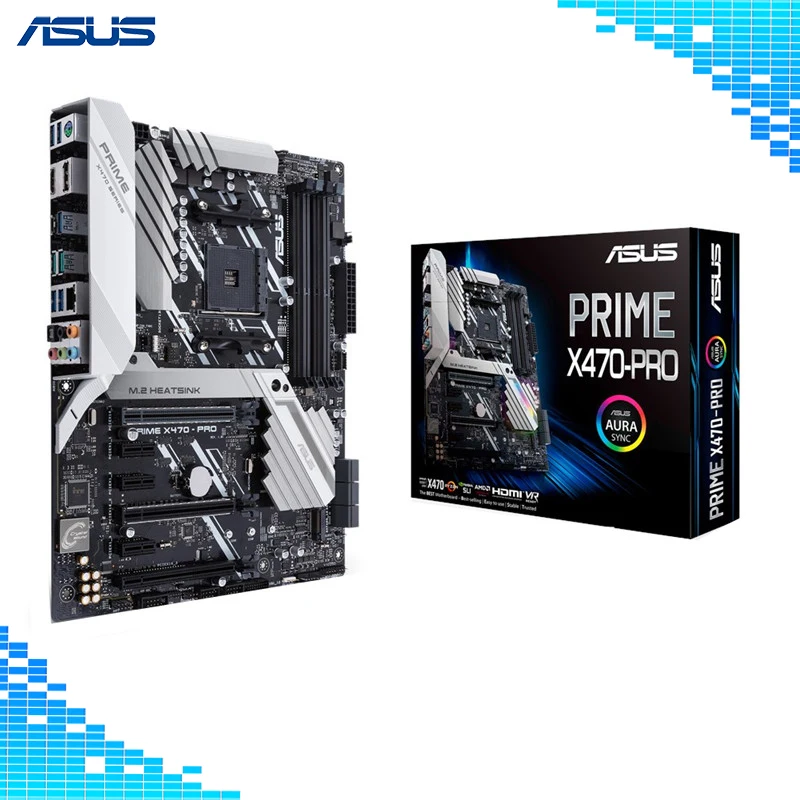 Материнская плата Asus PRIME X470-PRO Настольный системная плата AMD X470 Чипсет гнездо AM4 игровая материнская плата печатная плата