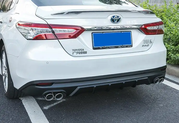 Для 18 Camry ABS защита выхлопного отверстия заднего бампера для- Toyota Camry набор бампер задняя Передняя Лопата задний спойлер