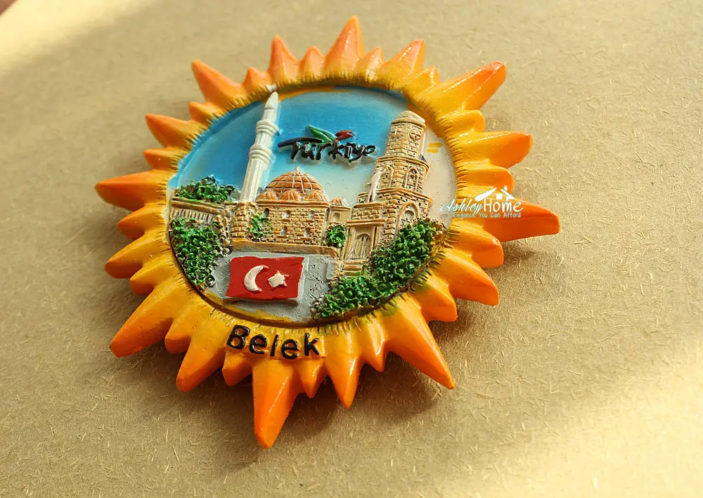 Турция Белек туристических путешествий Сувенир 3D Смолы Декоративный магнит на
