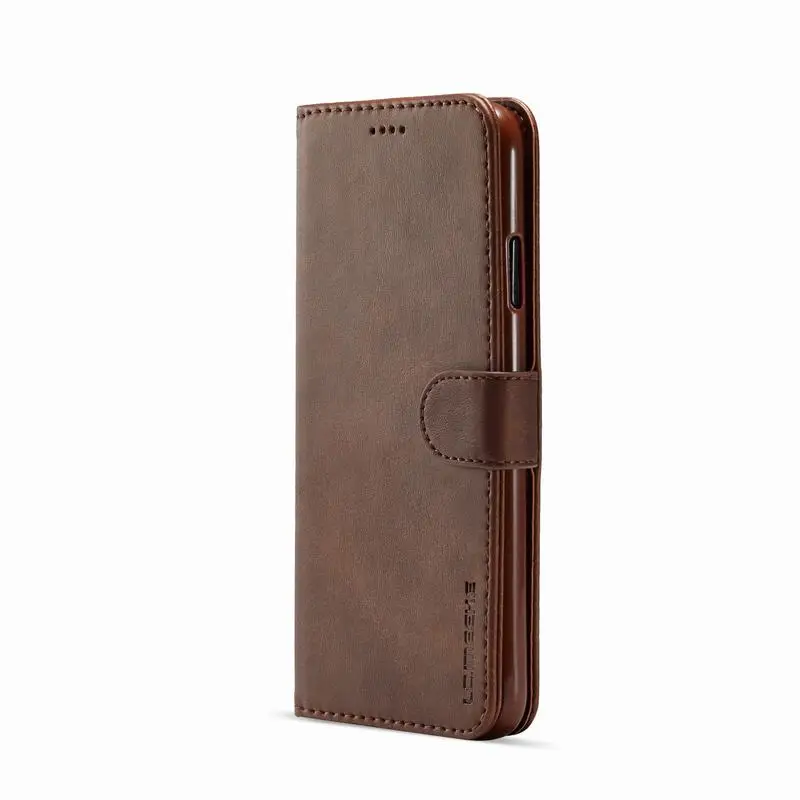 Brown Чехол для iphone 6S 6 8 7 Plus, чехол для iphone XS Max XR X, роскошный Магнитный Флип-кошелек, кожаный чехол для телефона Apple 7plus - Цвет: Brown