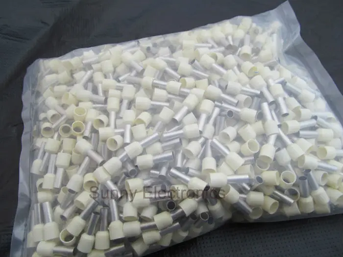 

wholesal Insulated Cable Cord End Bootlace Ferrule Terminals tubular wire connector For 10mm2 Wire 1000pcs E10-12