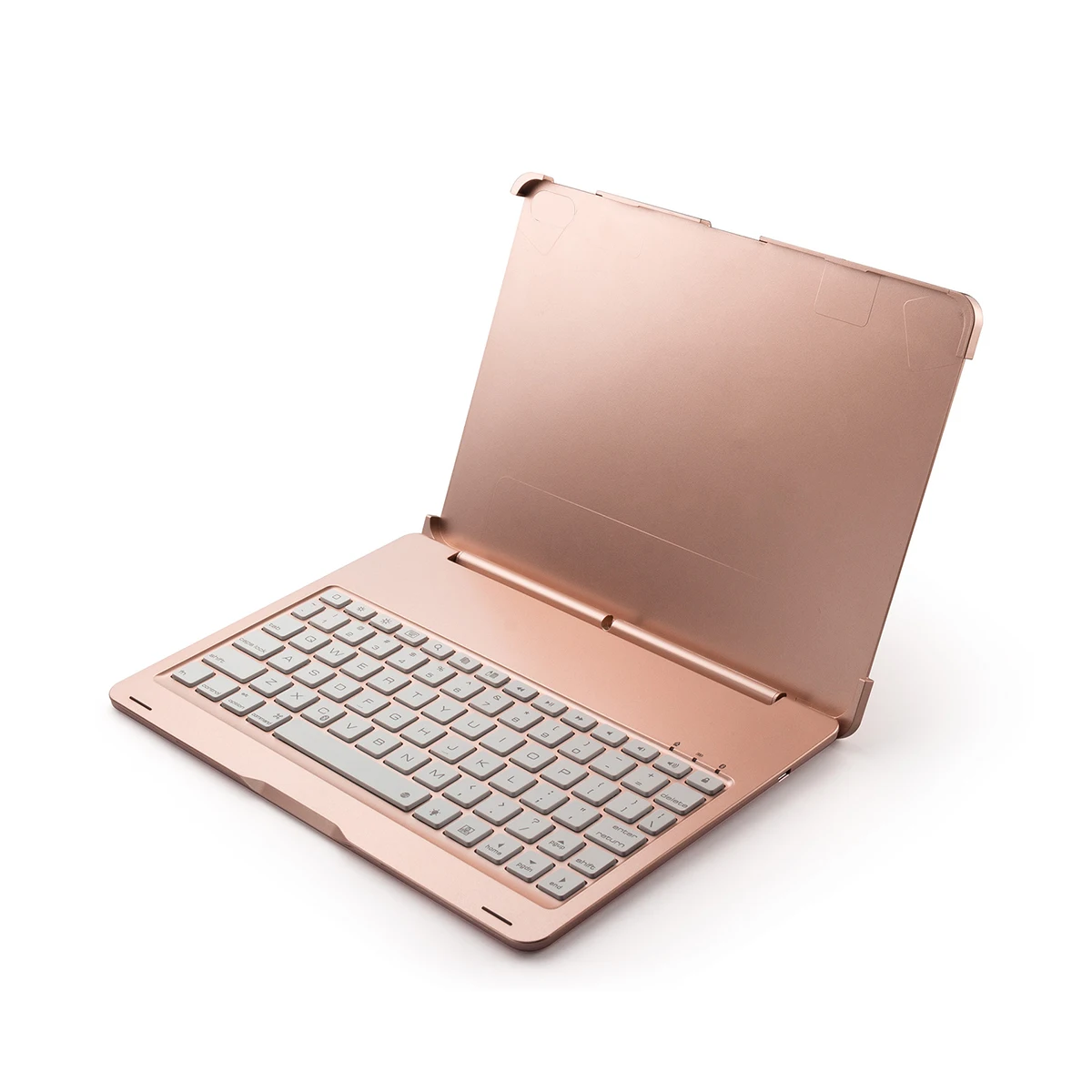 Rose Gold Умный планшет Беспроводной Bluetooth клавиатура с 7 цветов Подсветка новая ультратонкая пуховая куртка для чехол для iPad Bluetooth клавиатура крышка - Цвет: Rose Gold