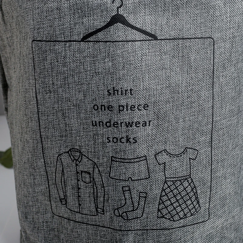 Корзина для белья с буквенным принтом ведро хранения игрушек хлопковая корзина