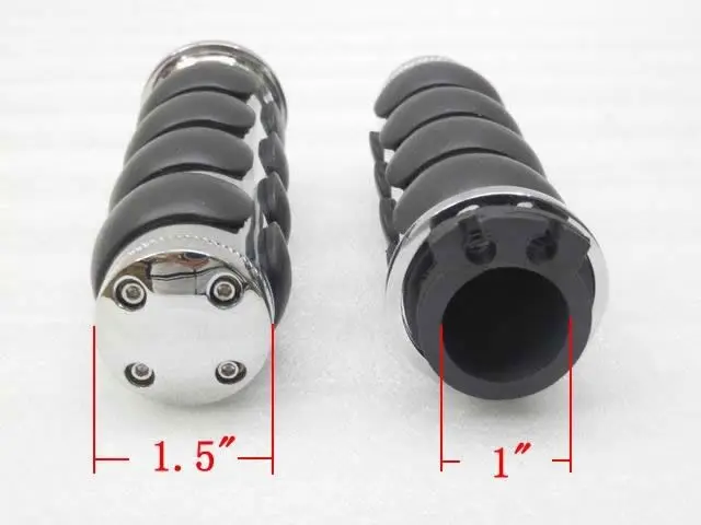 1 дюйм черная ручка для Harley Dyna FL XL Honda Shadow Kawasaki VN Suzuki Boulevard Yamaha VStar бесплатная