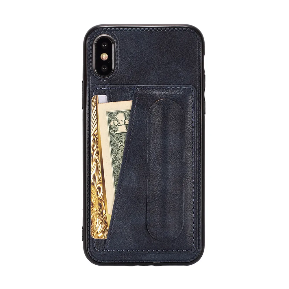 KISSCASE PU leather Case For iPhone X XR XS MAX 7 8 Plus Card Solt Retro Phone 6 6S Cover Funda |
