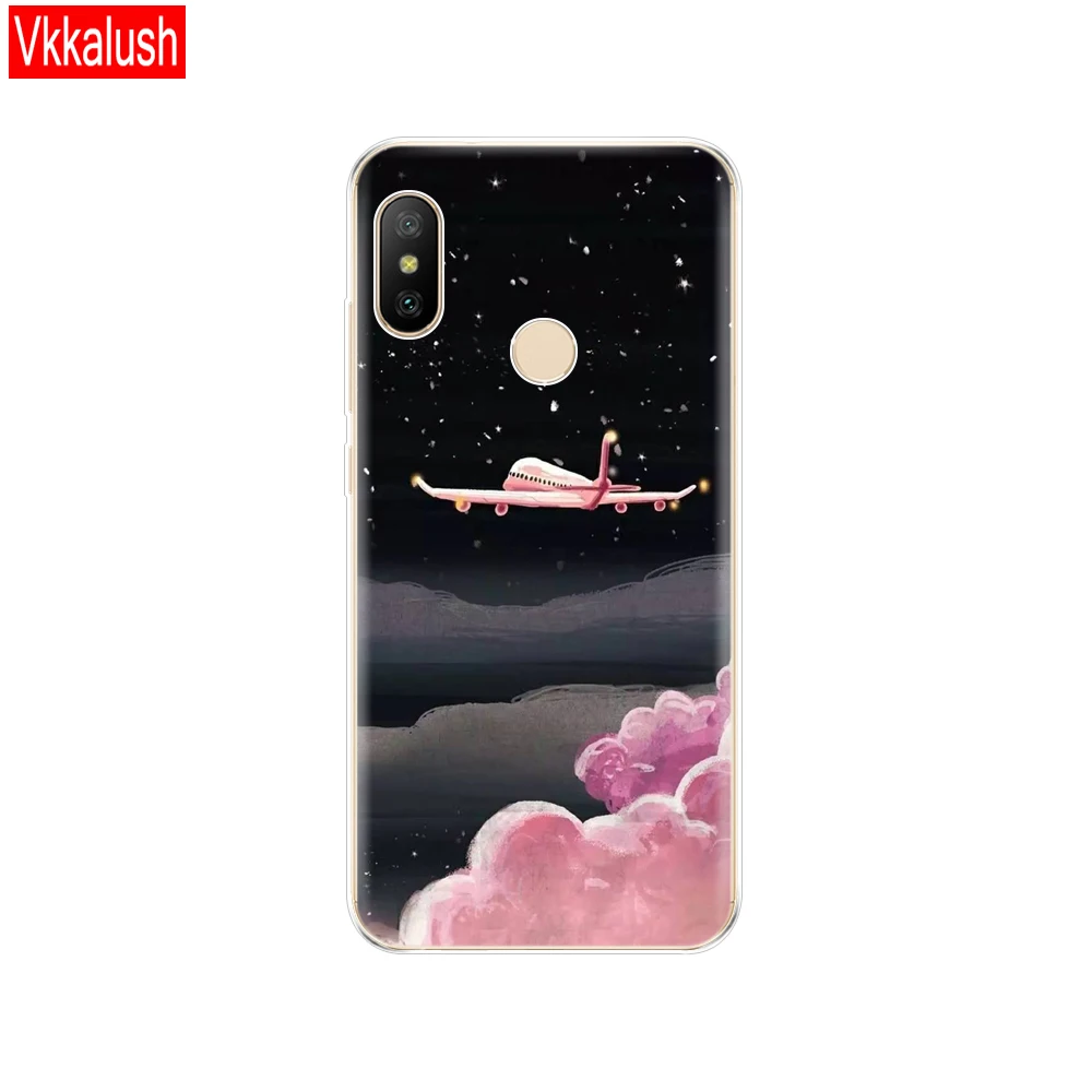 80081 Силиконовый чехол для телефона для Xiaomi mi A2 LITE, чехол с полной защитой, мягкая задняя крышка из ТПУ, чехол для телефона для Xio mi A2 LITE, бампер, чехол - Цвет: 80081