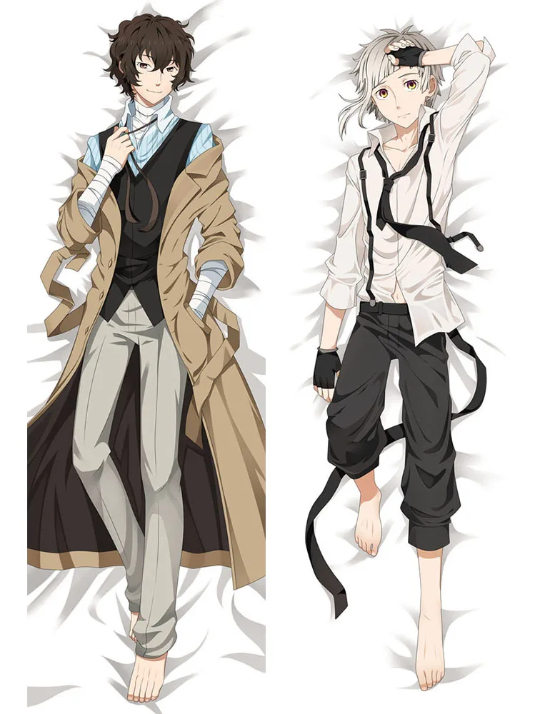 Японский аниме Bungou бродячие собаки Atsushi Dazai мальчик дакимакура обнимает тело