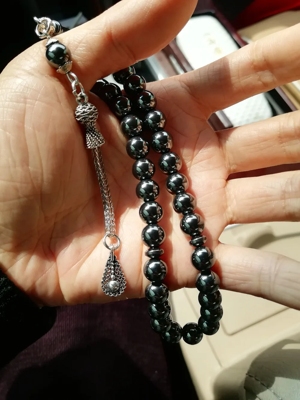 Турецкий флаг Турции мусульманский гематит Молитвенные Четки из бусин tasbih tespeeh Allah misbaha tesbih sibha subha османские ювелирные изделия