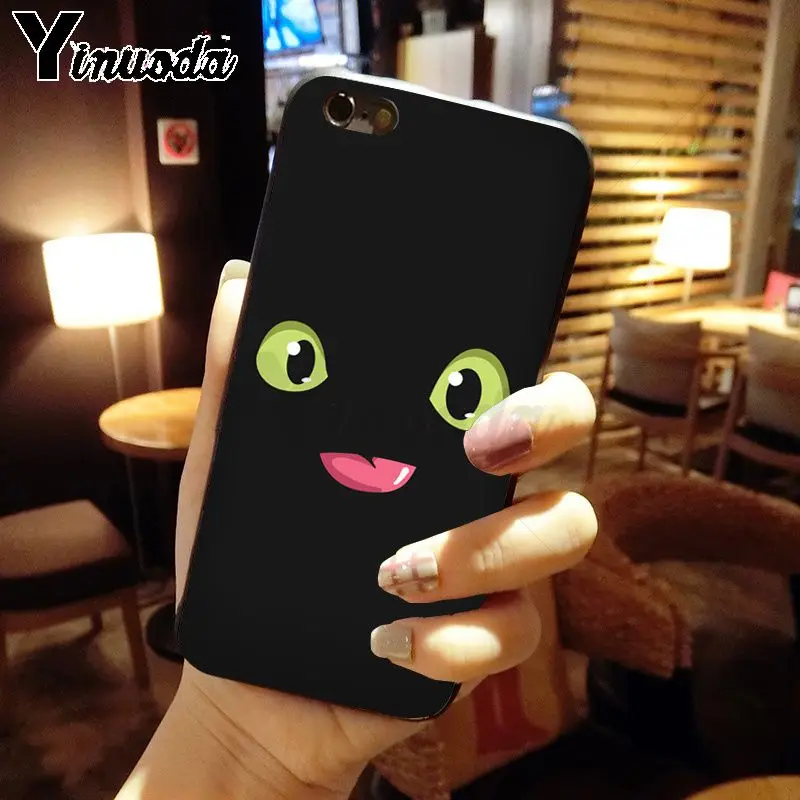 Yinuoda Беззубик поезд ваш дракон черный мягкий чехол для телефона iPhone X XS MAX 6 6S 7 7plus 8