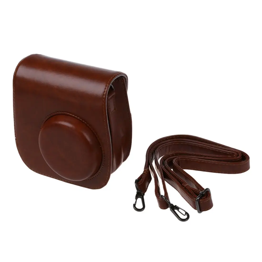 Brown PU Leather Camera Case Shoulder Bag for Fuji Fujifilm Intax Mini8 Mini8s |