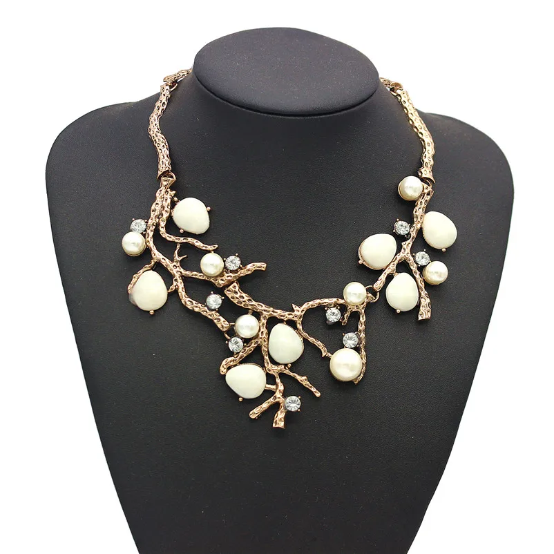 Женское Ожерелье чокер ADOLPH Extendy роскошное ожерелье с имитацией жемчуга и веток