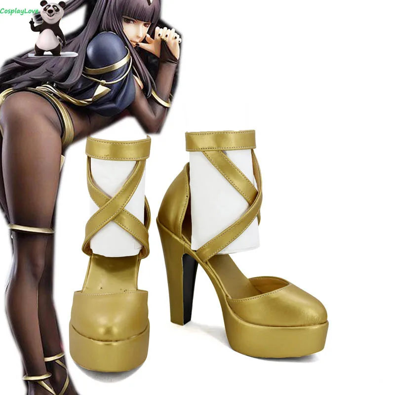 

Fire Emblem Awakening Tharja Gold Cosplay Shoes Boots High Heel CosplayLove