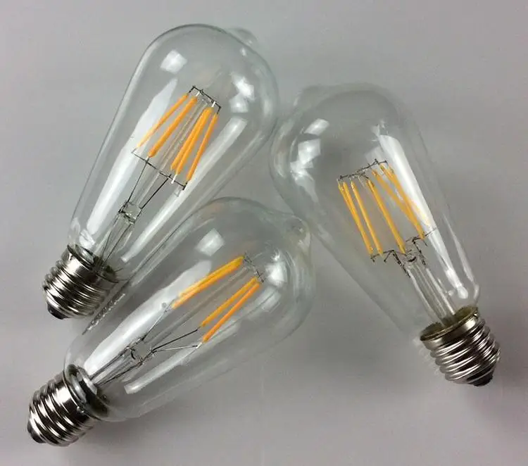 Диммируемый светодиодный шарообразный светильник Эдисона E26 E27 LED 110-240 В 220 4 Вт 6 8