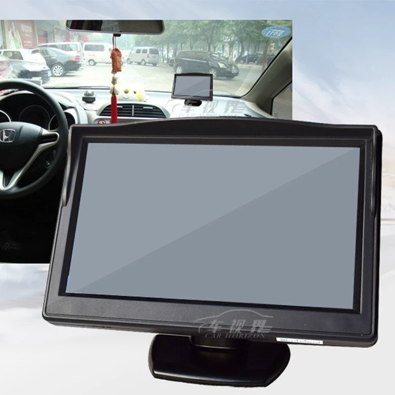 5 &quotавтомобильный монитор TFT lcd 0 дюймов 480X272 16:9 экран 2 пути видео вход HD Цифровой