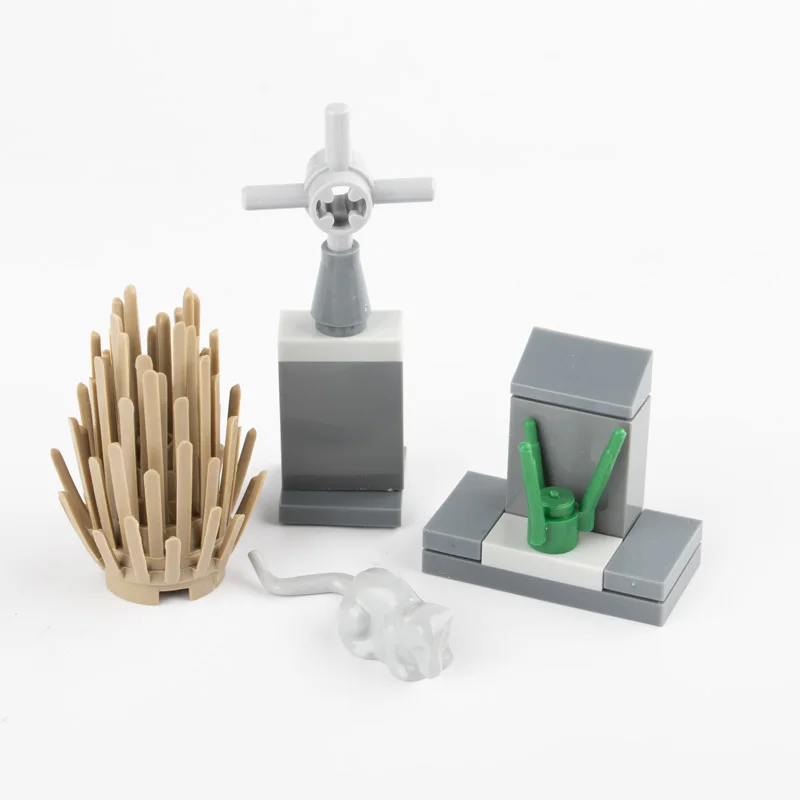 Конструктор MOC D033 аксессуар для кладбища змея летучая мышь трава роза кирпичи