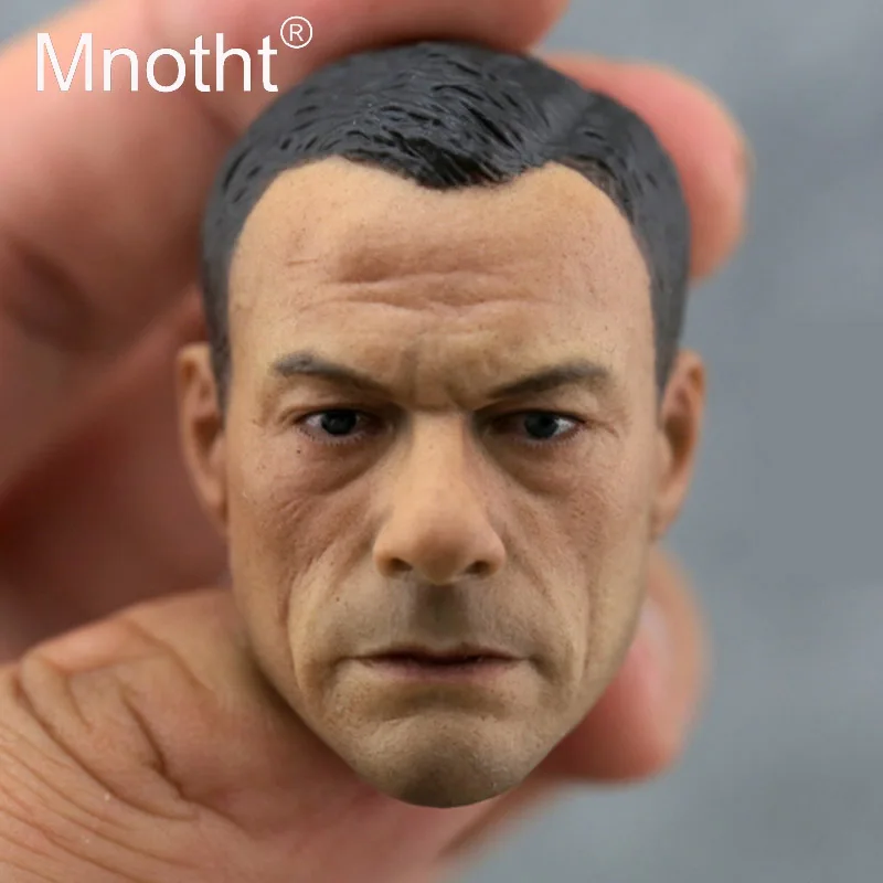 Jean-claude Van Damme 1:6 Scale Male Soldier Head Sculpt Kungfu Star Resin Carving Model for 12inch Action Figure Toy Mnotht M3n