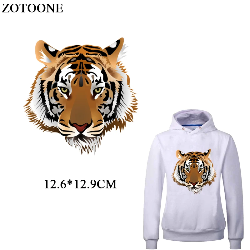 Патч ZOTOONE Cool Tiger для тела утюжок передачи одежды футболка сделай сам
