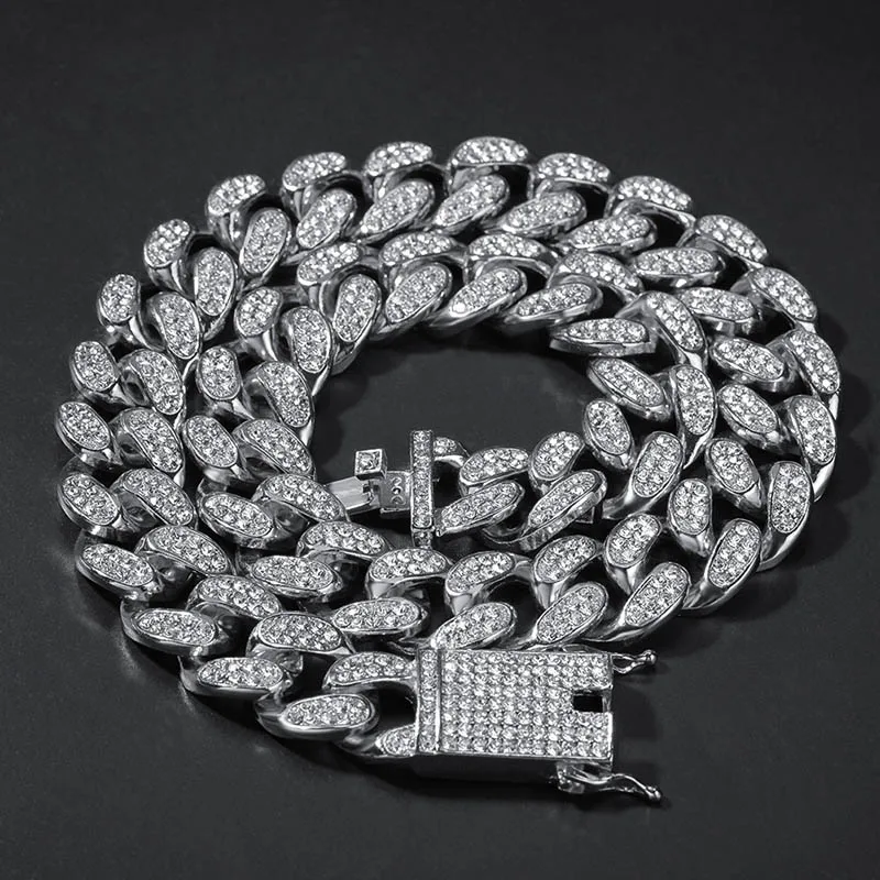 20 мм большой тяжелый в стиле хип-хоп Полный Стразы ограненные Bling Круглый